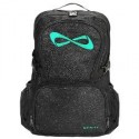 Nfinity sac à dos noir pailleté logo turquoise