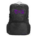Nfinity sac à dos noir pailleté logo violet